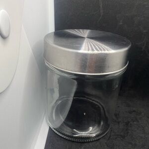 ⭐️ 10-4-$10 - Circular Glass Kitchen Storage Jar